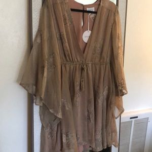 VICI Sagittarius Embroidered Babydoll Dress